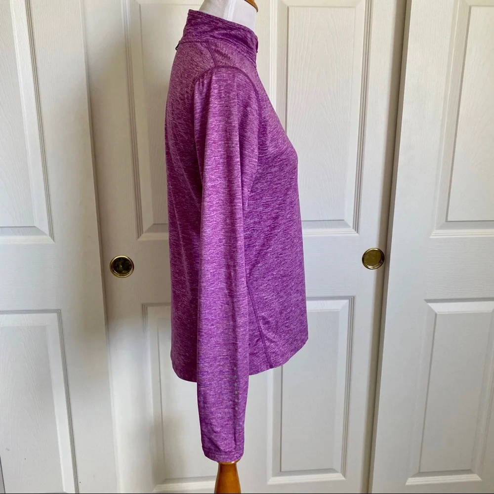 Nike‎ Running Quarter Zip Pullover Athletic Workout Sweatshirt Base Layer Medium - Picture 4 of 8